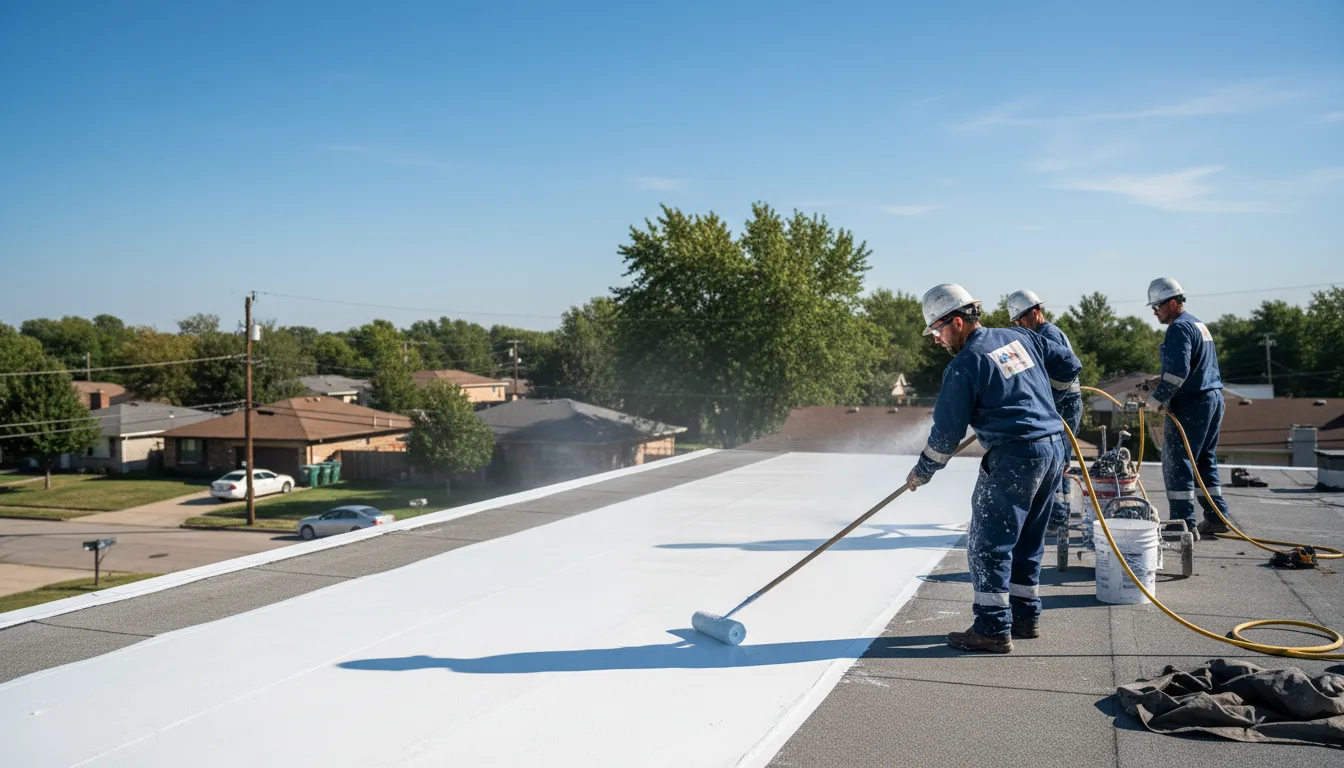 Commercial roof coating in Ivor, VA near me